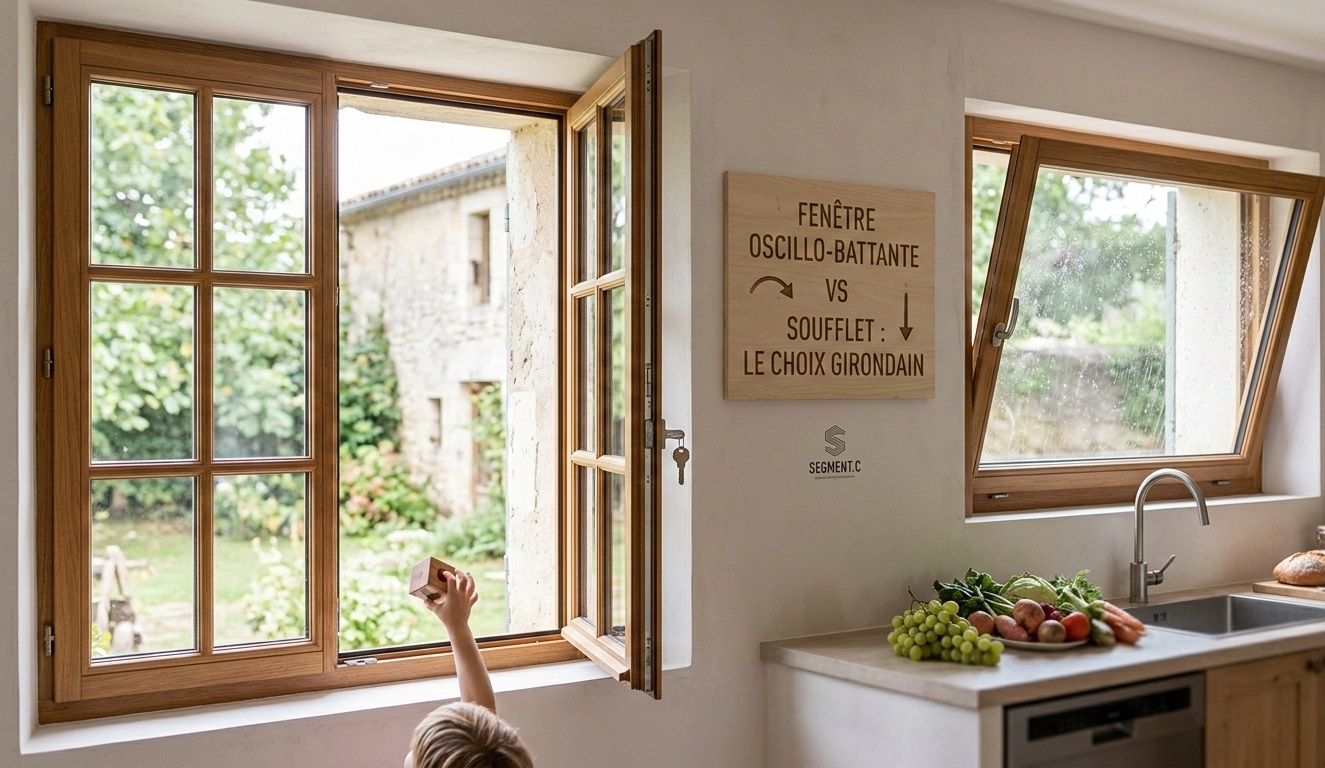 Fenêtre Oscillo-Battante ou à Soufflet. Quel mécanisme choisir pour votre maison en Gironde ?